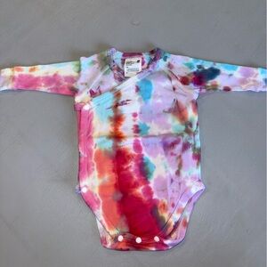 Uniqlo Multicolor Tie-Dye Baby Onesie